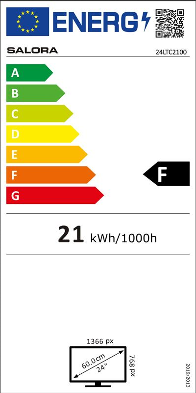 Salora 24LTC2100 LED televisie met triple tuner, CI+, HDMI, USB