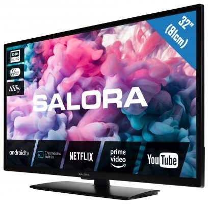 Salora 32FA330 televisie met Google Android smart TV, Chromecast ingebouwd