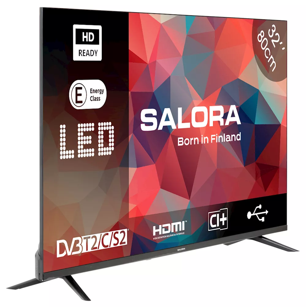 Salora 32HDB200 LED televisie met DVB-C/T2/S2 tuner