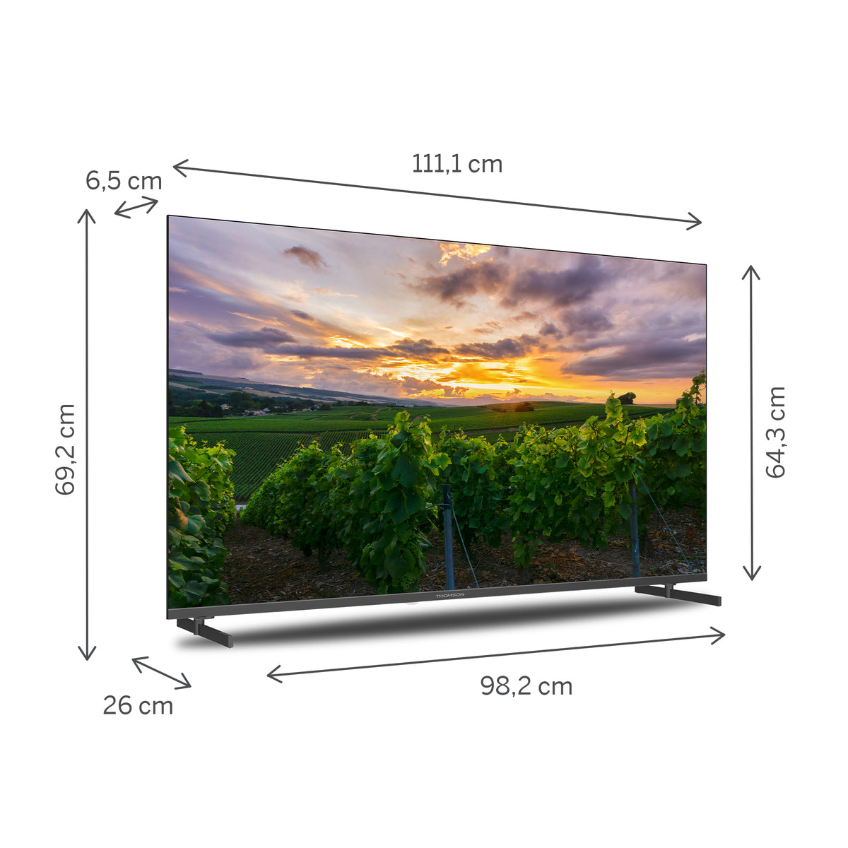 Thomson 50QA2S13 QLED Ultra HD Smart Televisie