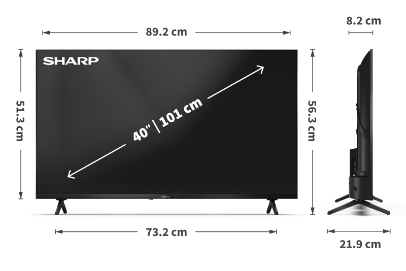 Sharp 40GF2465 Smart Televisie met Google TV
