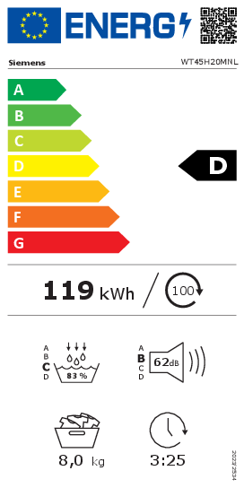 Siemens WT45H20MNL warmtepompdroger extra klasse model met 5 jaar garantie