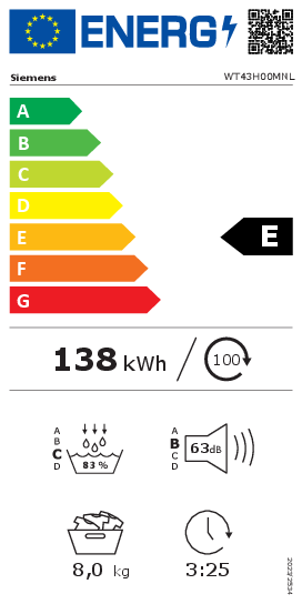 Siemens WT43H00MNL warmtepompdroger extra klasse model met 5 jaar garantie
