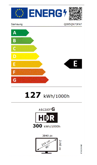 Samsung QE85QN73FATXXN super grootscherm Televisie