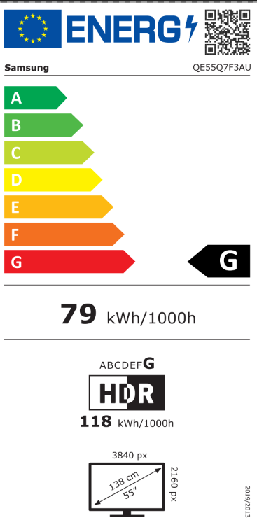 Samsung QE55Q7F3AUXXN Smart Televisie met QLED scherm