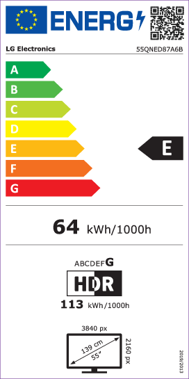 LG 55QNED87A6B.AEU 100 Hz Smart Televisie