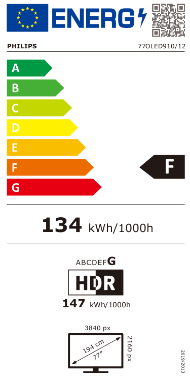 Philips 77OLED910/12 Oled Smart Televisie met Ambilight