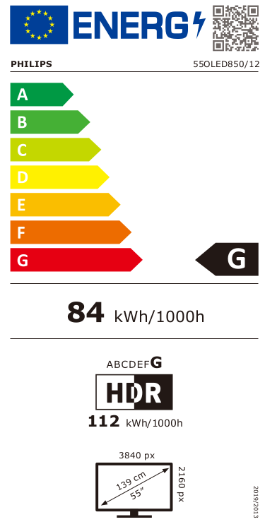 Philips 55OLED850/12 OLED Smart Televisie met Ambilight