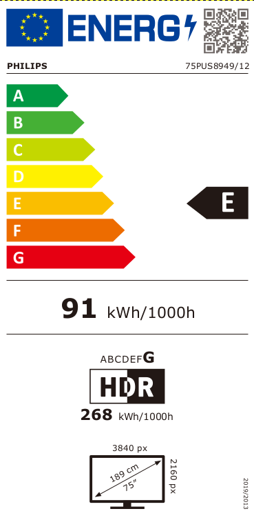 Philips 65PUS9050/12 Smart Televisie LED met Ambilight