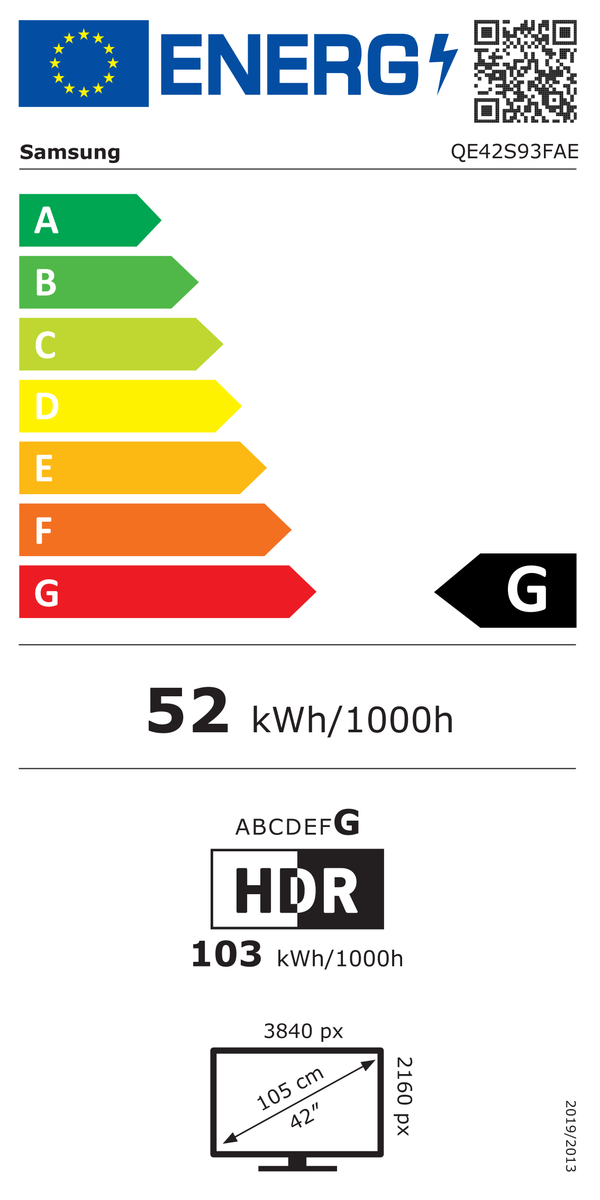 Samsung QE42S93FAEXXN OLED Smart Televisie