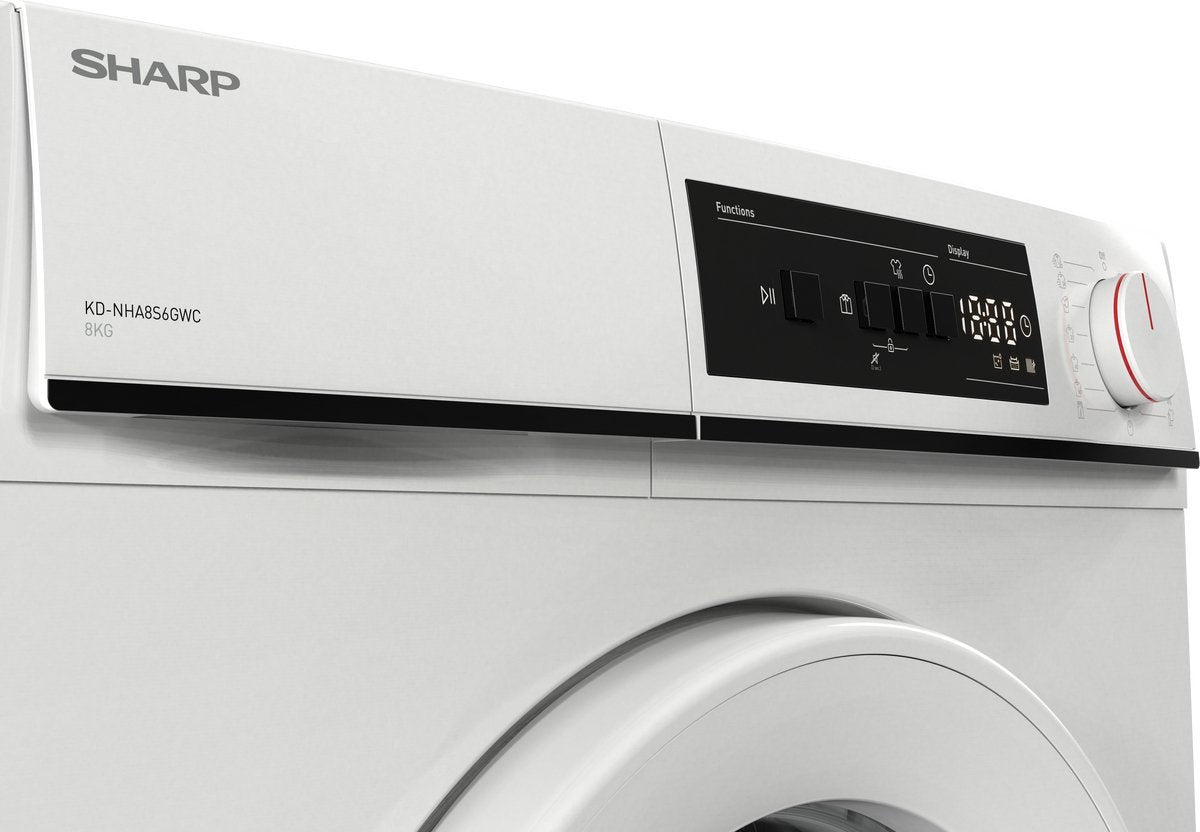 Sharp KDNHA8S6GW21CB warmtepompdroger
