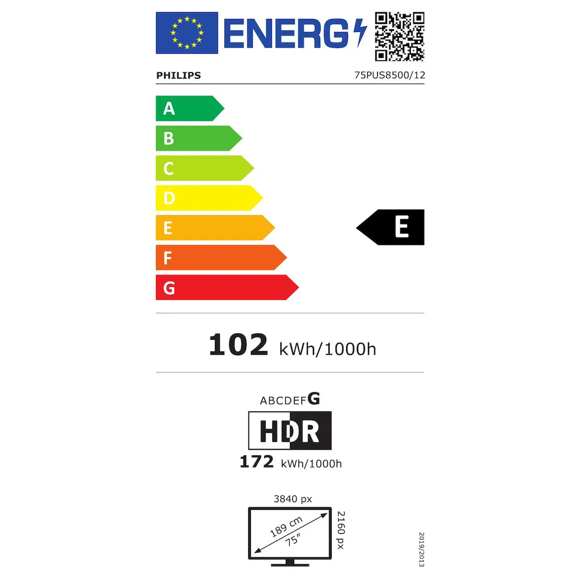 Philips 75PUS8500/12 Qled Smart Televisie met Ambilight
