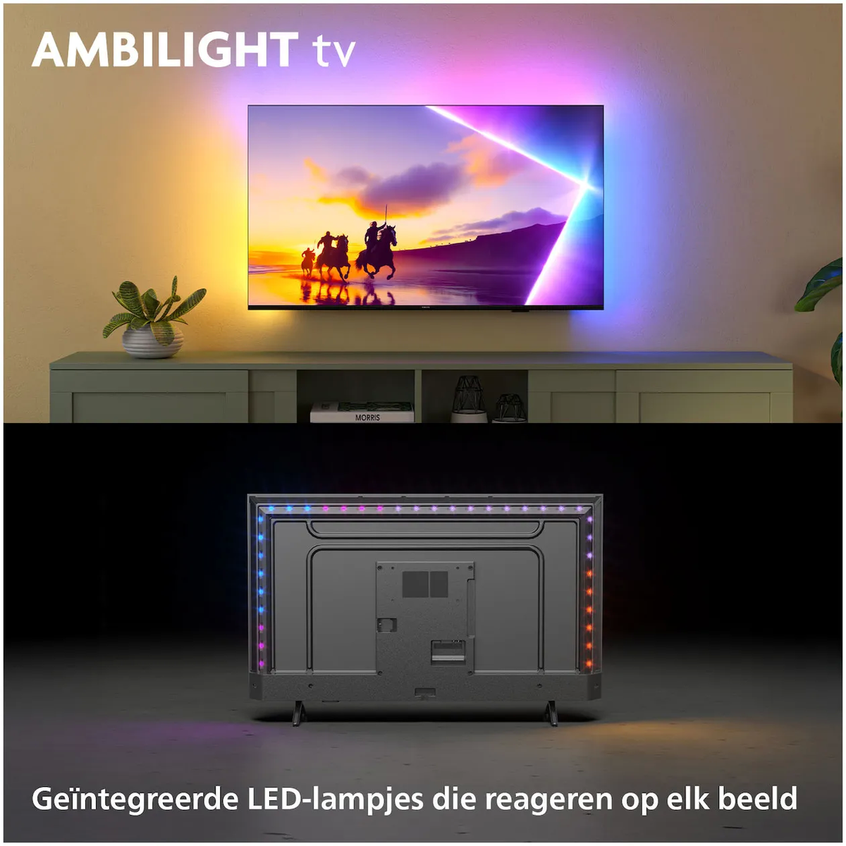 Philips 65PUS8500/12 Qled Smart Televisie met Ambilight