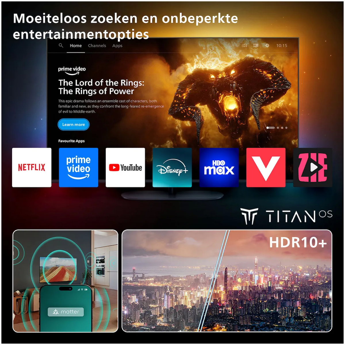 Philips 65PUS7800/12 Smart Qled Televisie