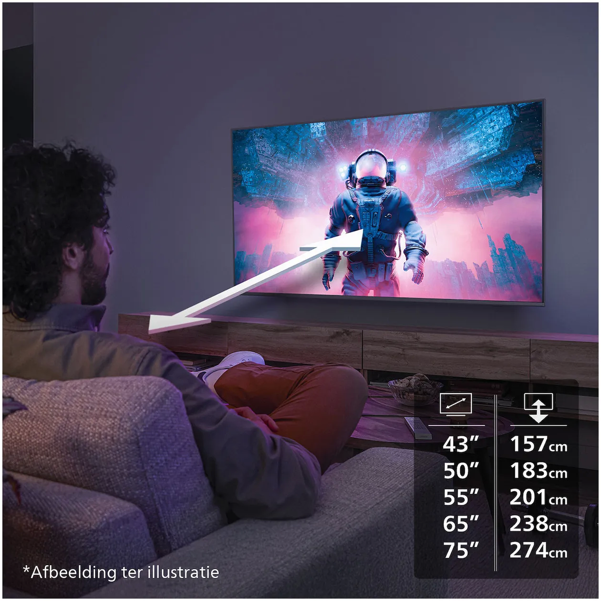 Philips 65PUS7800/12 Smart Qled Televisie
