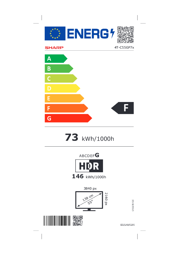 Sharp 55GP7265E Smart TV met Google TV