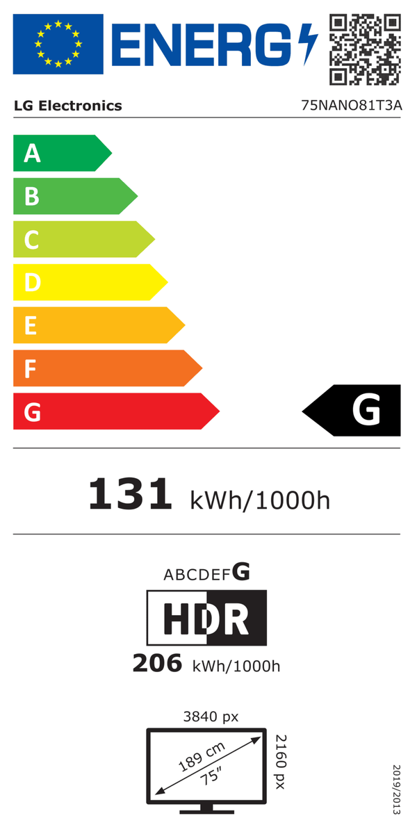 LG 75NANO81T3A Ultra HD 4K Smart Televisie