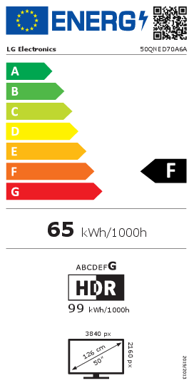 LG 50QNED70A6A Ultra HD 4K Smart Televisie