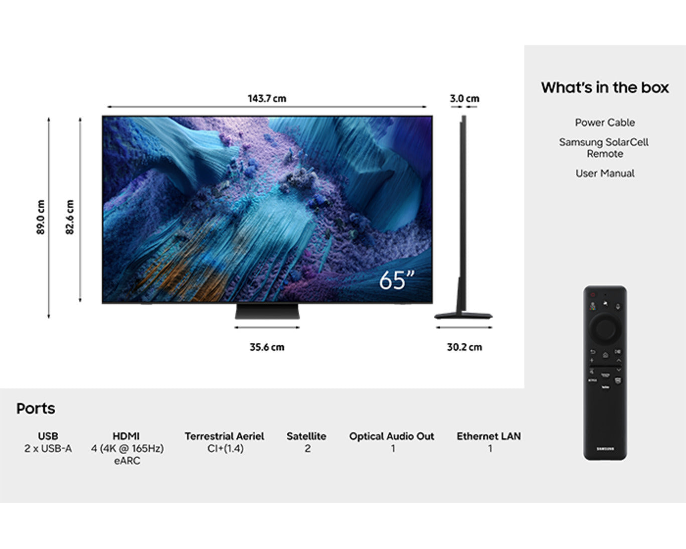 Samsung MRE65R95HATXXN Micro RGB LED Smart Televisie