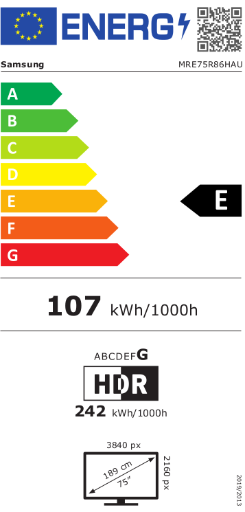 Samsung MRE75R86HAUXXN Micro RGB LED Smart Televisie