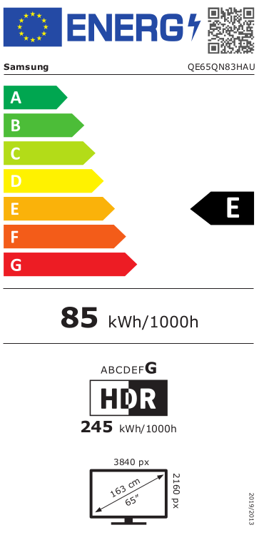 Samsung QE65QN83HAUXXN Neo Qled Smart Televisie