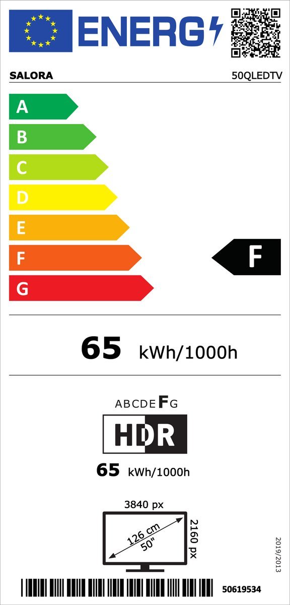 Salora 50QLEDTV Smart Televisie