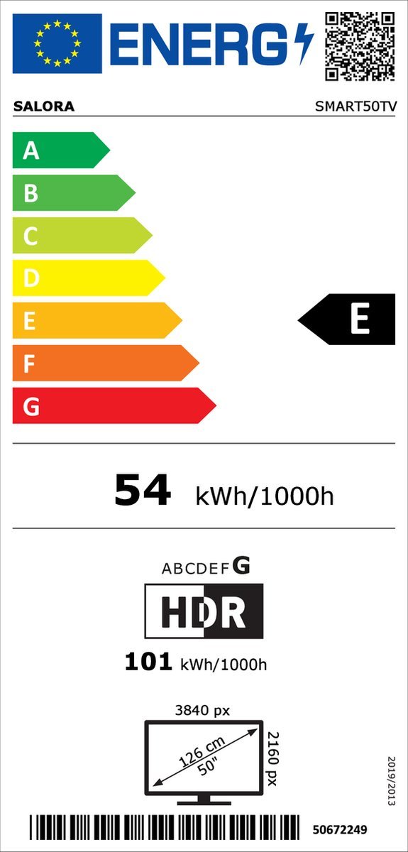 Salora SMART50TV Smart Televisie