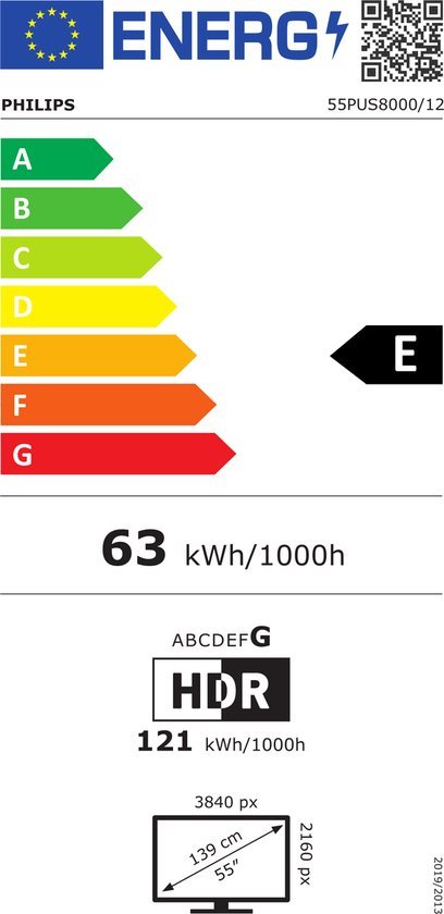 Philips 55PUS8000/12 Ambilight Televisie