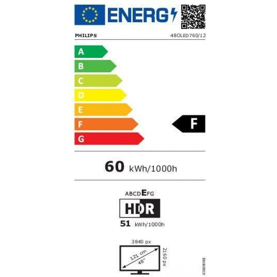 Philips 48OLED760/12 OLED Smart Televisie met Ambilight