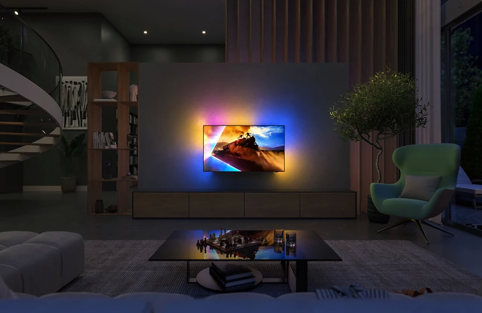 Philips 48OLED760/12 OLED Smart Televisie met Ambilight