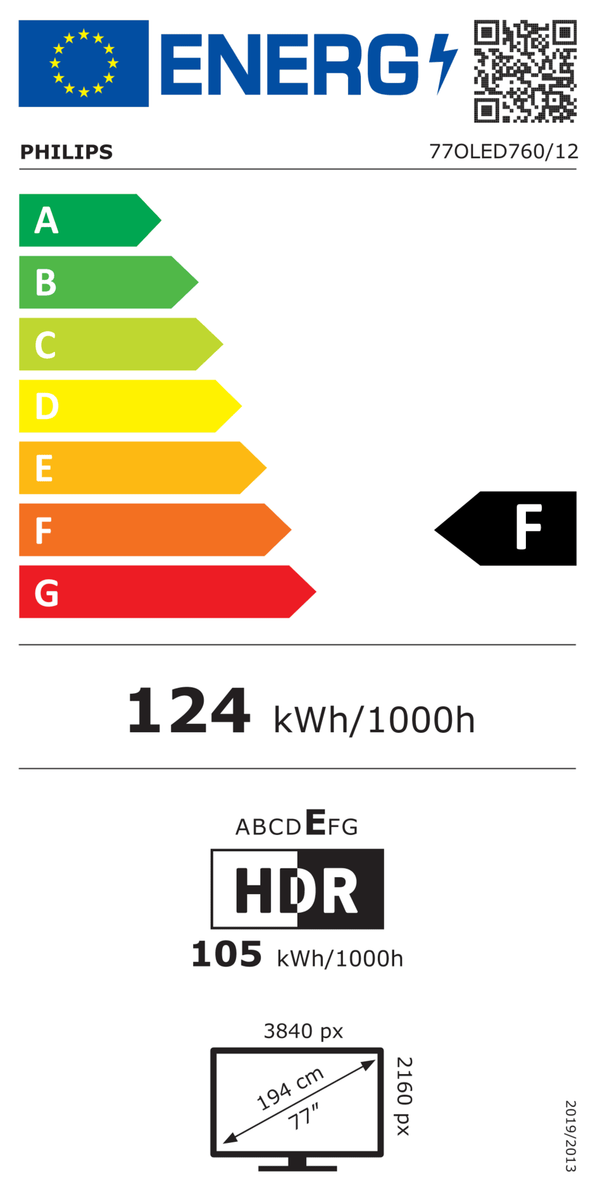 Philips 77OLED760/12 OLED Smart Televisie met Ambilight