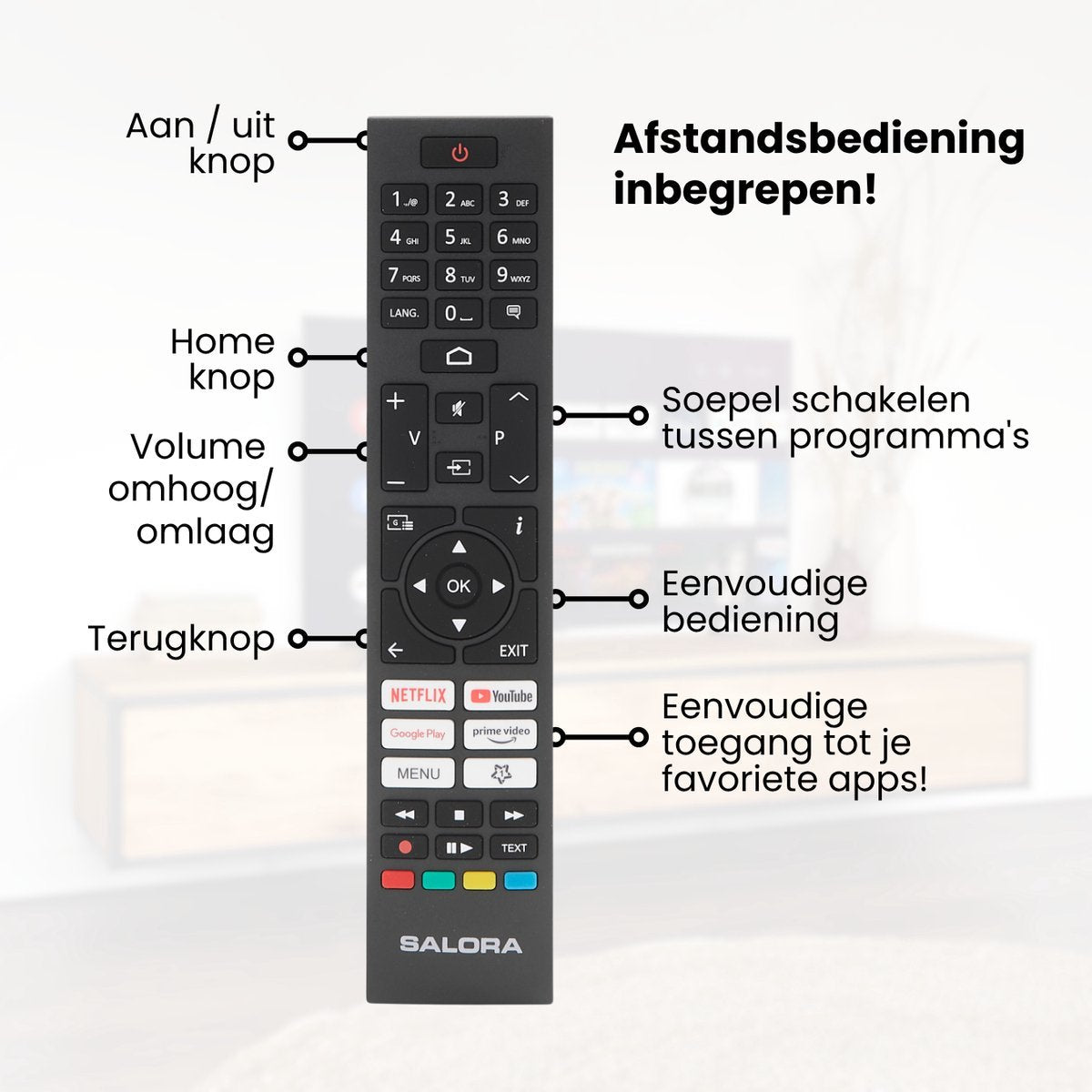 Salora TVSMART32A Smart Televisie