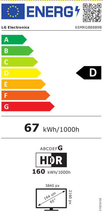 LG 65MRGB88B9B.AEU QNED Mini RGB LED Televisie met Smart TV
