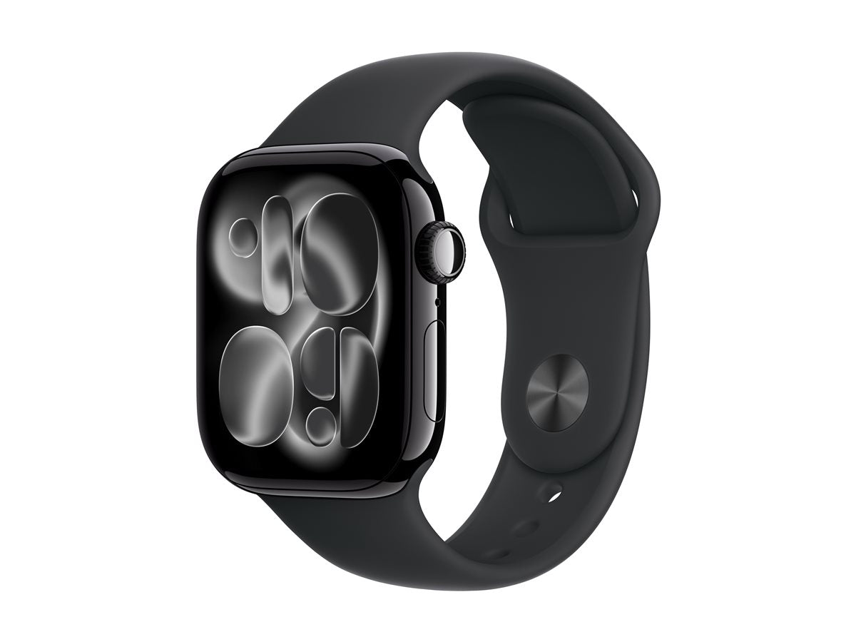 Apple Watch Series 11 GPS 42mm Jet Black Aluminium Case Black Sport Band