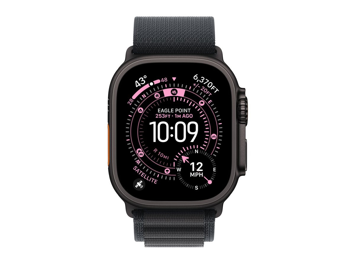Apple Watch Ultra 3 GPS + Cellular 49mm Black Titanium Case Black Alpine Loop